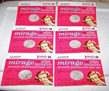12 Vintage Nylon with Elastic Hair Nets Jac O Net Mirage