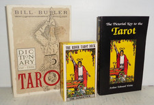 1971 Rider Tarot Deck US Games, Pictorial Key Arthur Edward Waite & Dictionary