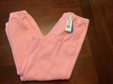 adidas Original Loungewear Sweat Pants Light Pink Fuzzy Fleece HL9147 Small