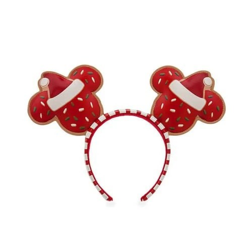 Disney Parks Christmas 2021 Gingerbread Cookie Santa Mickey Mouse Headband Ears