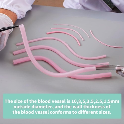 2PC Vascular Microvascular Anastomosis Suture Practice Exercise Model Suppleness - Picture 7 of 20