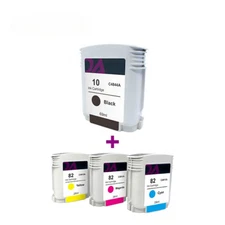 4pcs 10 Ink Cartridge For HP Business Inkjet 1000 DesignJet 500 Series Printer