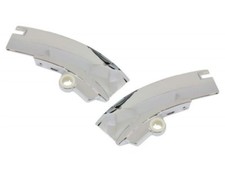 1969-76 Corvette Windshield Header Corner Molding Pair Trimparts Made In Usa