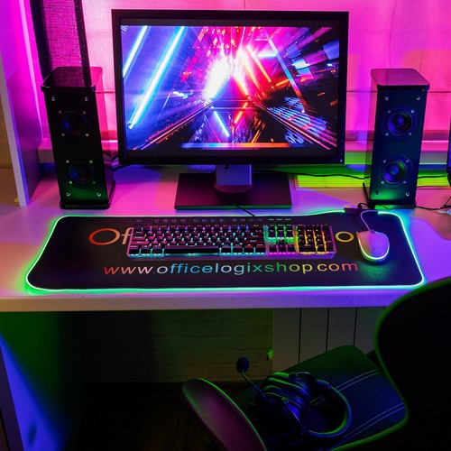 Large RGB LED Mouse Pad - Illuminated Gaming Mat for Precision and Style - Picture 7 of 7