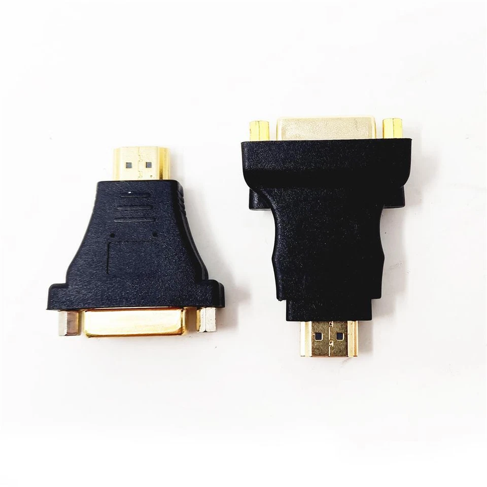 Pack Of 10 Generic DVI-D Dual Link 24+1 Female To HDMI Male Converter Adapter - Image 2 of 4