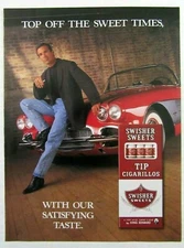 1997 SWISHER SWEETS Tip Cigarillos Magazine Ad - Top Off The Sweet Times