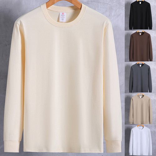 Mens Tops Undershirts Tee Warm Sportshirts Long Sleeve T-Shirt Casual Homewear - Picture 1 of 61