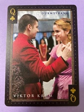 Harry Potter Tully's Coffee Promo Hermione Granger & Viktor Krum Queen of Clubs