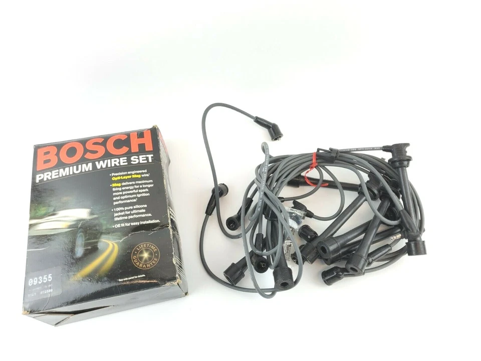 NOS Bosch Silicone 8Cyl Spark Plug Wire Set Lexus 09355 1990-1998 LS400 SC400 - Image 2 of 3