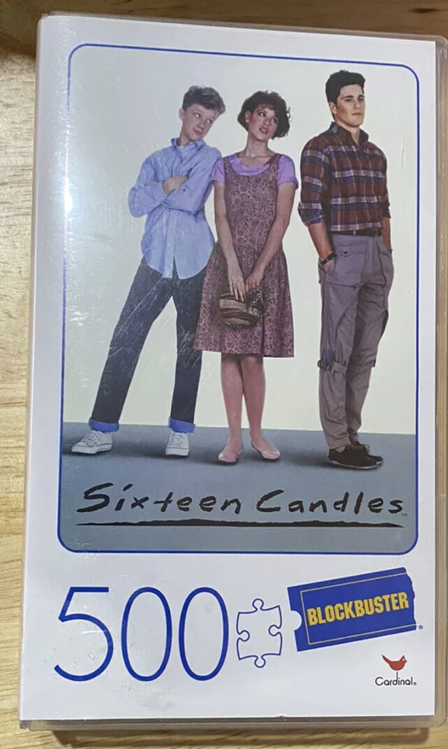Blockbuster Sixteen Candles 500 Piece Jigsaw Puzzle in Retro VHS Video Case NEW