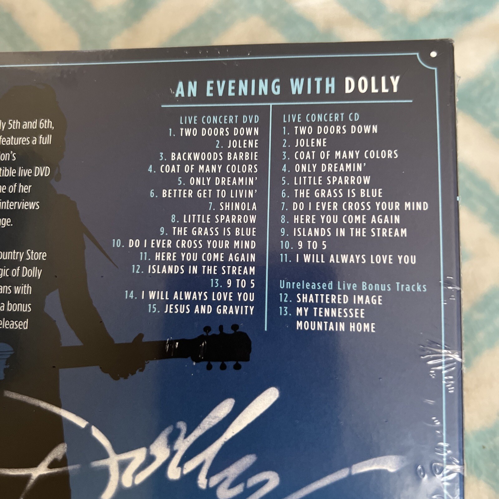 Dolly Parton An Evening With Dolly Live 1DVD & 1 CD Cracker Barrel