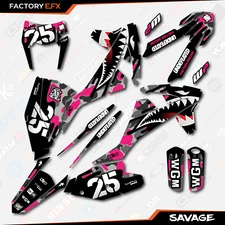 Gray & Pink Savage Camo Graphics Kit fit KTM 17-19 EXC EXCF XCW 200 250 300 450
