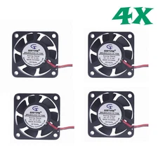 5V 40mm Cooling Computer Case Fan 40x40x10mm (1.6 x 1.6 x 0.4 in) 2-Pin 4 Pcs 4x