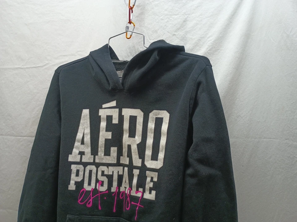 Девочек пуловер толстовка с капюшоном Aeropostale размер XL черный - Изображение 4 из 4