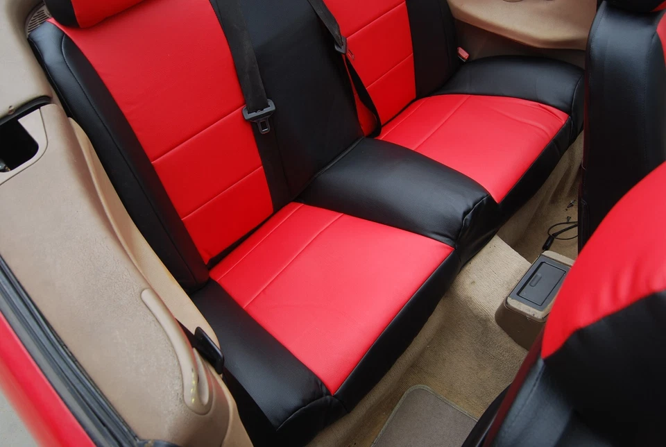 FUNDAS ASIENTO TRASERO BMW SERIE 3 CONVERTIBLE 1992-99 IGGEE S. CUERO AJUSTE PERSONALIZADO Foto 4 de 4