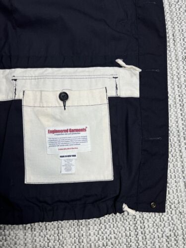 ENGINEERED GARMENTS Field Parka, UOMO EXTRA LARGE, Poly-Poplin, DK Navy, USA - Foto 6 di 8