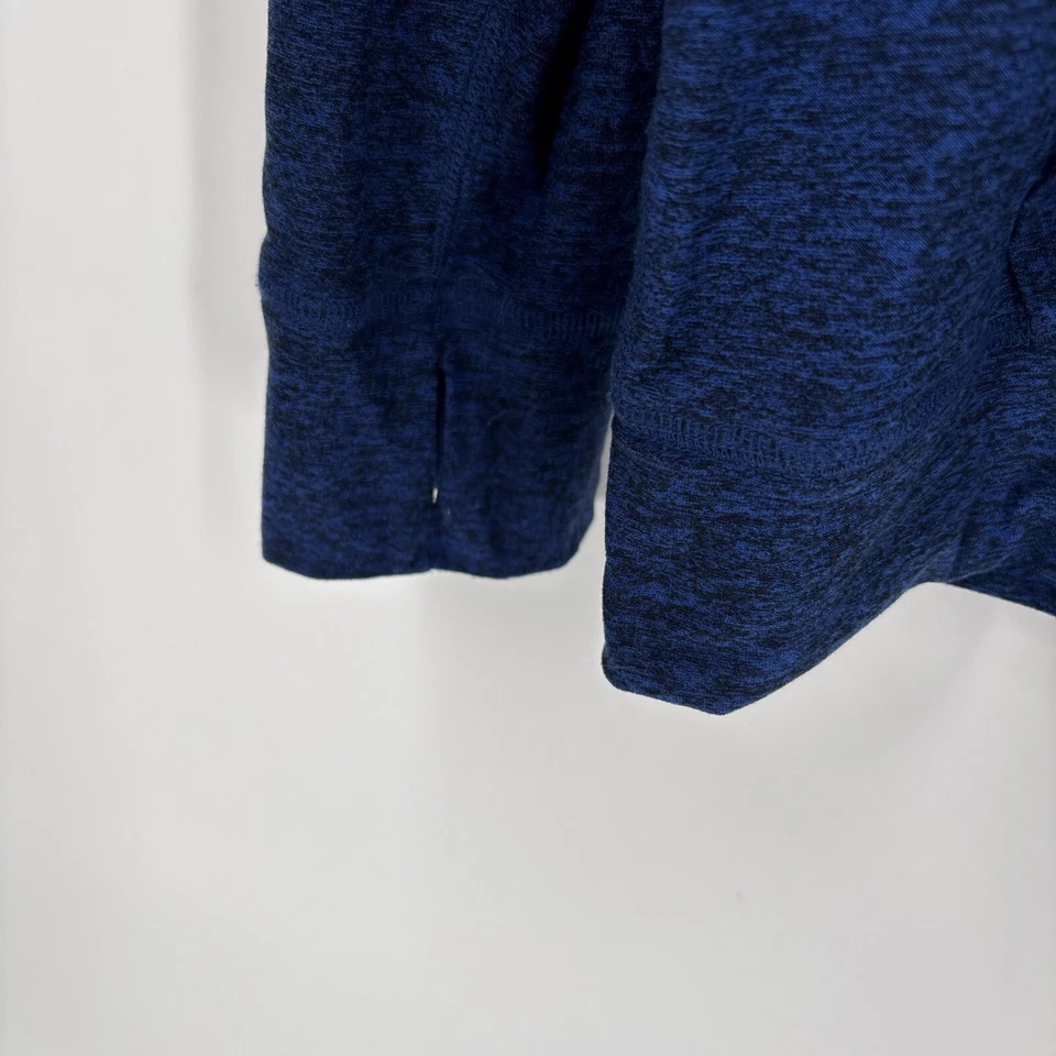 Top con capucha Beyond Yoga para mujer grande bolsillo azul ocio yoga entrenamiento elástico Foto 4 de 4