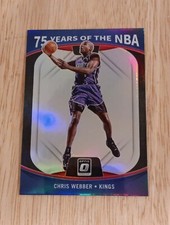 Chris Webber 2021-22 Donruss Optic 75 Years of the NBA Silver Prizm #44 Kings