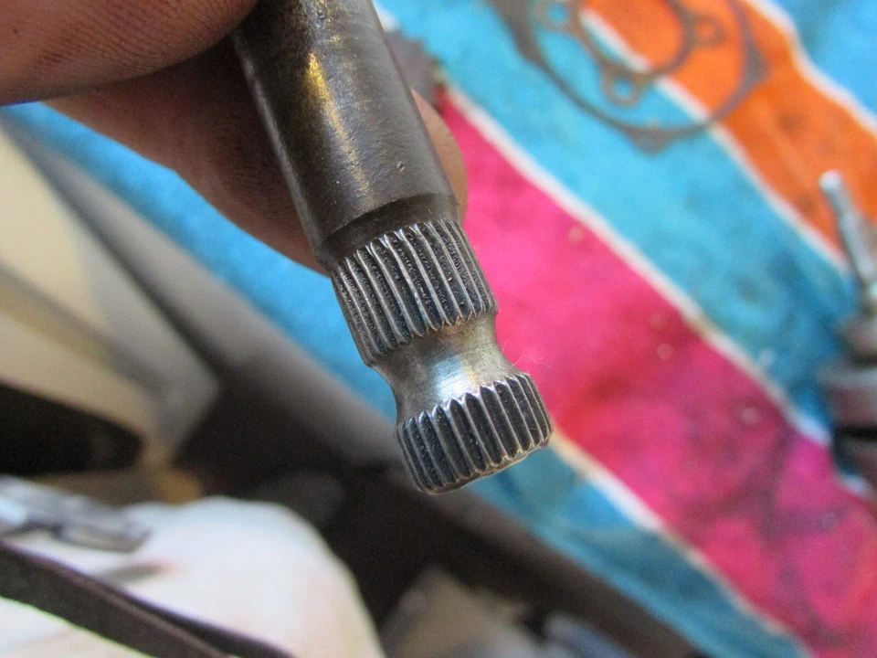 Yamaha MX125 YZ125 1974 palanca de cambios eje de cambio Foto 3 de 4