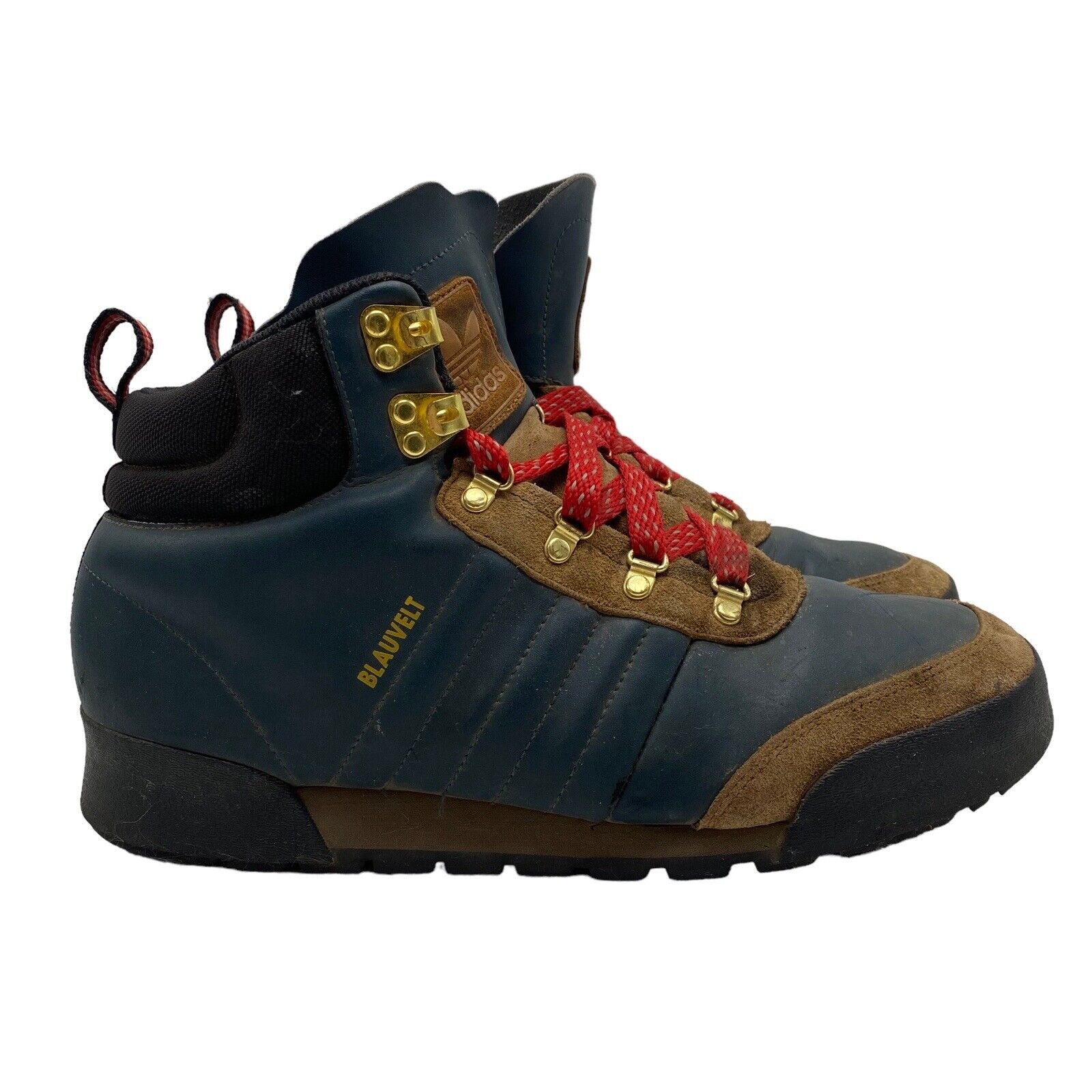 fertilizante dos semanas limpiar Adidas Jake 2.0 Blauvelt Boots Suede Leather Blue Red Mens Size 9.5 US  BB8923 | eBay