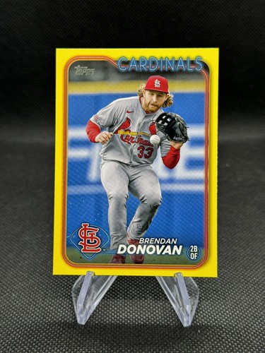 Brendan Donovan 2024 Topps Series 1 Yellow Parallel #7 St. Louis Cardinals