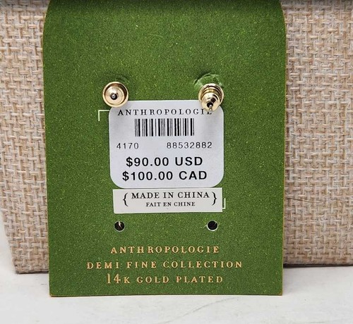 New Anthropologie mixed stone drop earrings - Picture 3 of 5