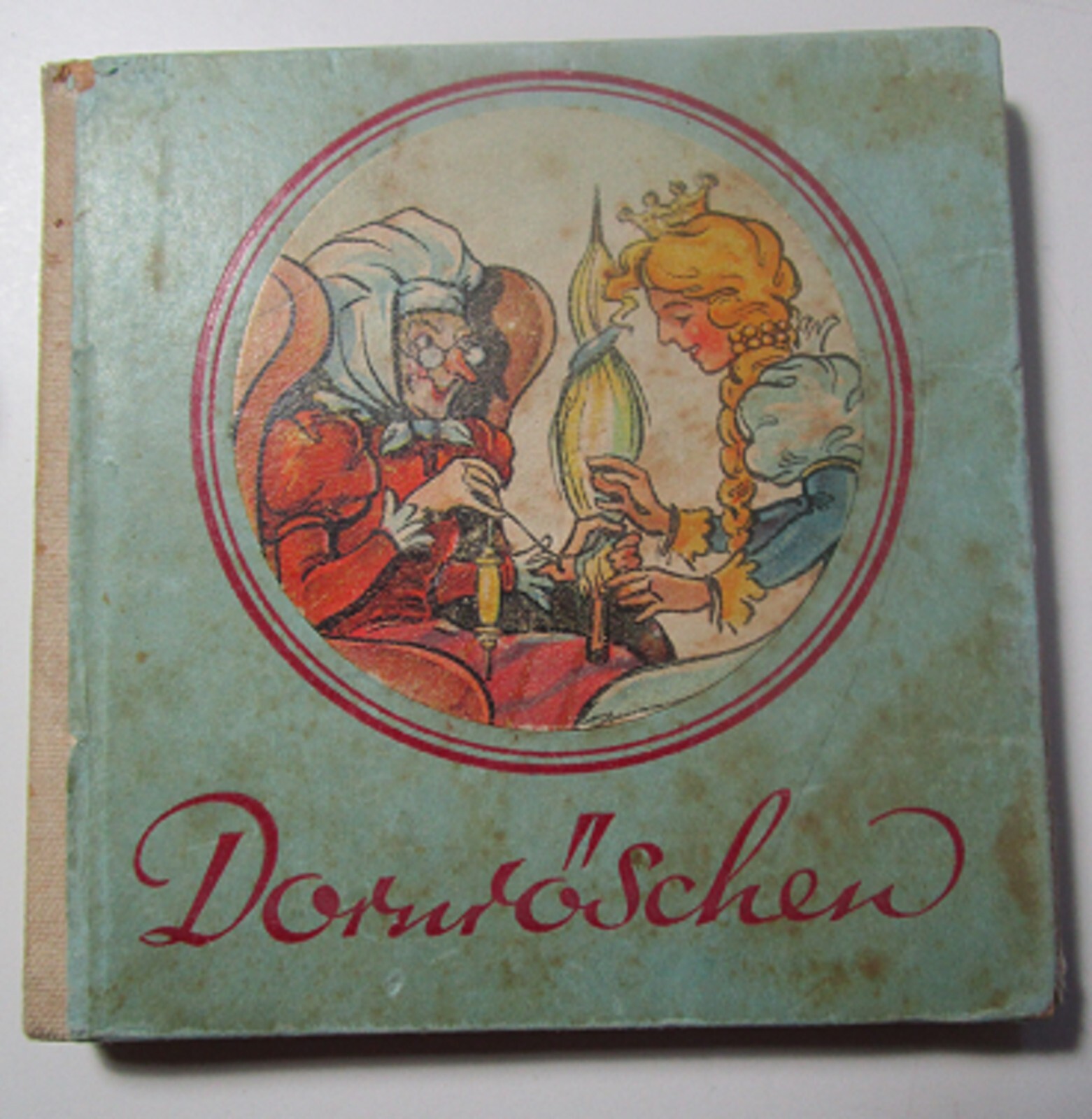 Märchen-Bildergeschichte Leporello HC KF DORNRÖSCHEN Etzold & Kiessling 1948 Z3