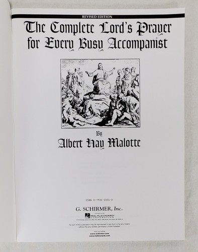 Complete Lord's Prayer for Every Busy Accompanist by Albert Hay Malotte (2003) - Picture 4 of 6