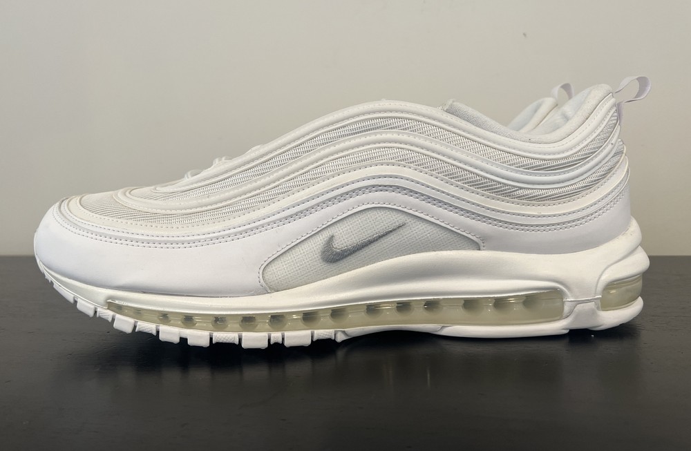 Men's Nike Air Max 97 White Wolf Gray Size 16 New 921826-101