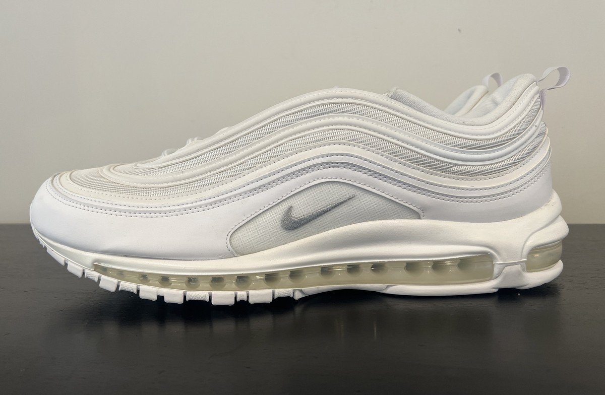公式正規品!★NIKE AIR MAX 97 WHITE WOLF GREY Men's Size 17 Nike Air Max 97 White/Wolf Gray 921826-101 NEW