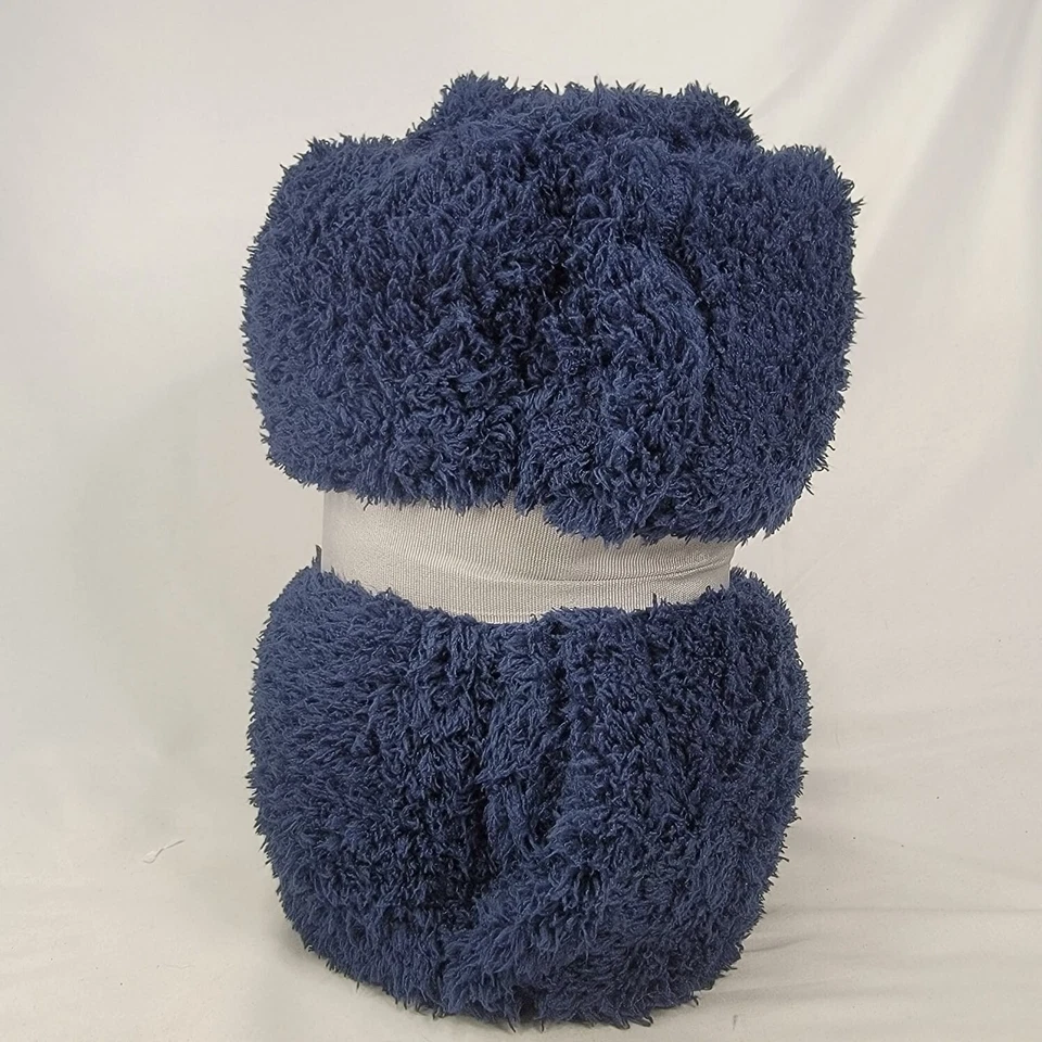 Mainstays Acogedora Manta de Felpa 50" x 60" Azul Marino Oscuro NUEVA Foto 2 de 4