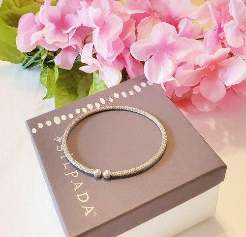 Silpada B3318 Sterling Silver Tuscany Cuff Flexible Bracelet Bangle - 第 3/12 張圖片