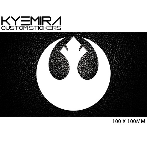 Star Wars Rebel Alliance 100mm Vinyl Decal/Sticker Select your own colour KCS - Picture 1 of 21