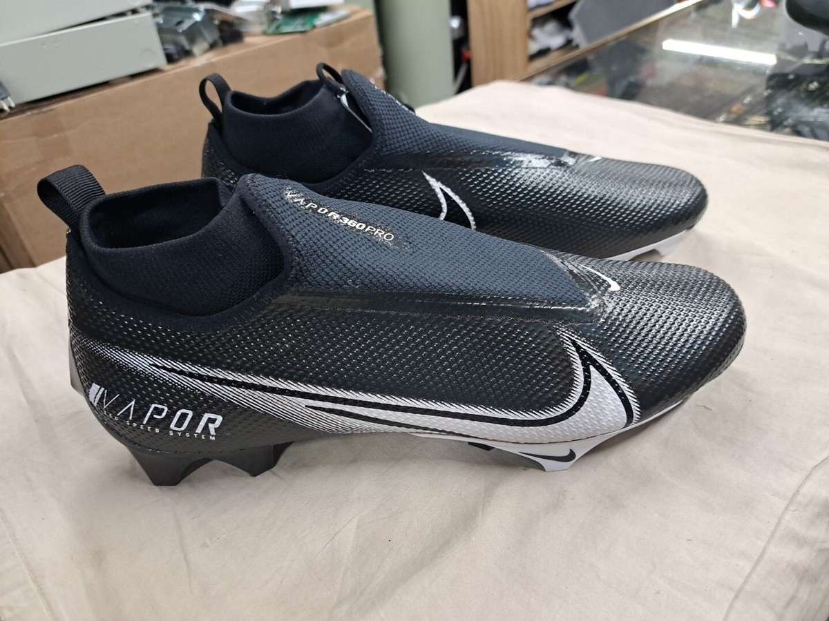 Nike Vapor Edge Pro 360 Football Cleats Black White Men display picture 3