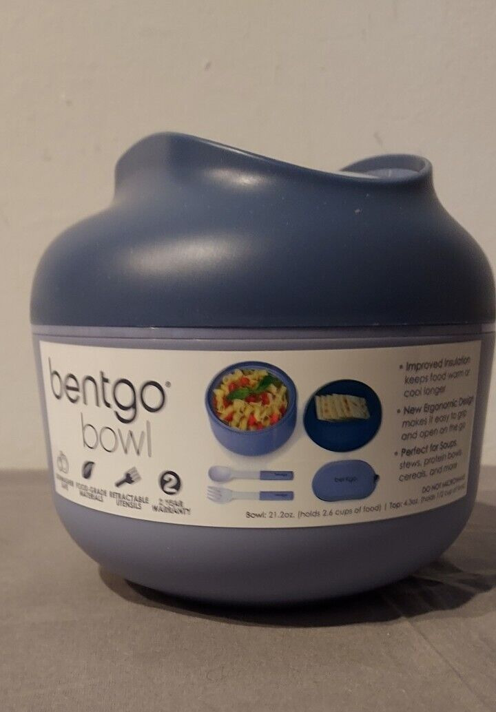 BENTGO BOWL 21.6oz INSULATED LEAK-RESISTANT SNACK COMPARTMENT * FACTORY  SEALED *