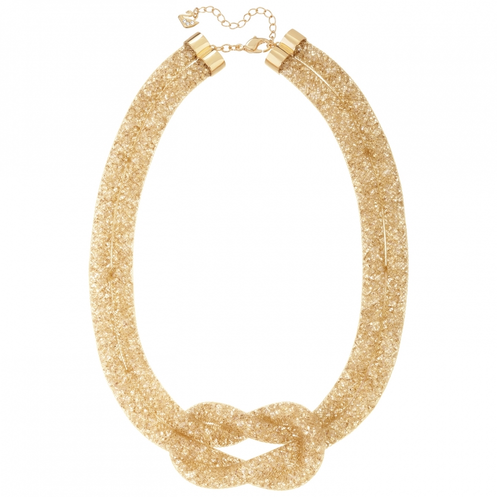 Swarovski Gold-Tone Knotted Stardust Dra Mixed Metal 5110617 no