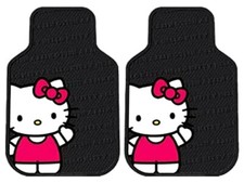Hello Kitty Sanrio Core Universal Fit Car Truck Rubber Front Floor Mats Pair