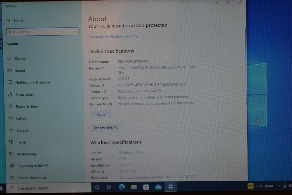 HP Elitebook 8460p Core i5 4GB RAM 80GB SSD Windows 10 Pro WiFi Bluetooth - Imagem 4 de 4