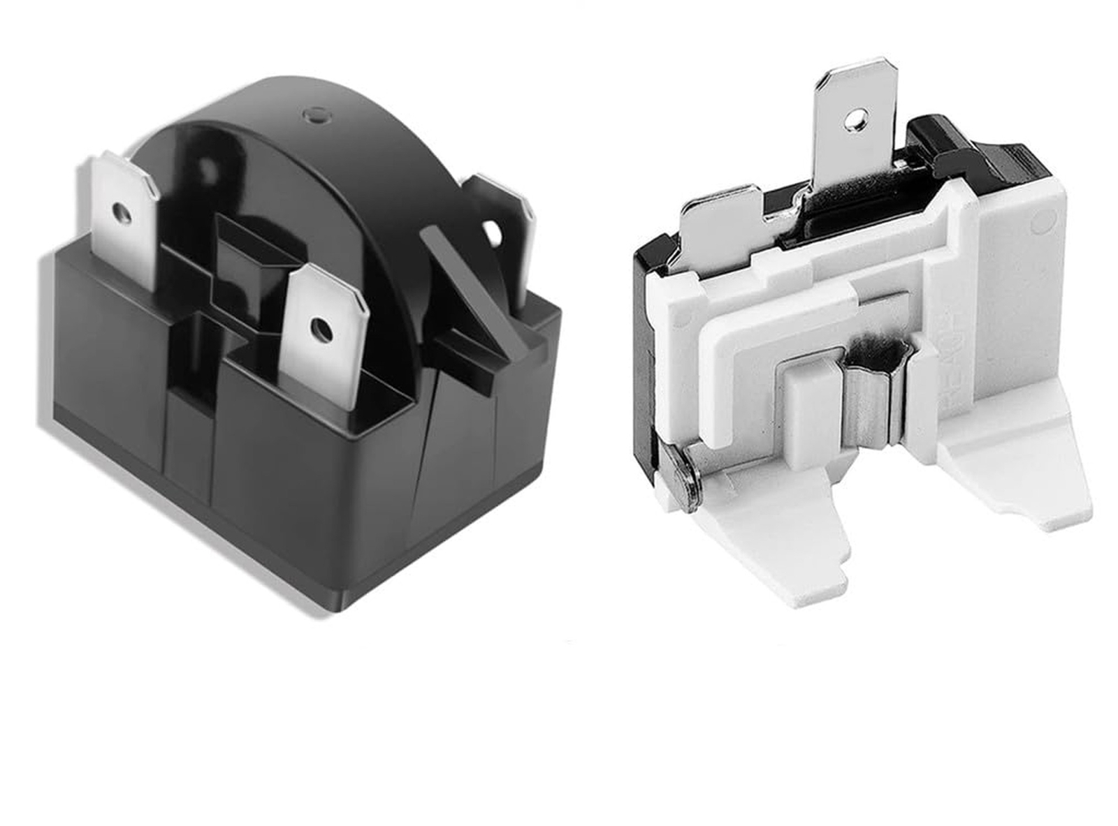 2Pcs Replacement Part QP-02-4.7 PTC Refrigerator Start Relay 4Pin Coolers Com...