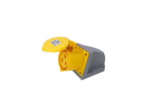 110V 3PIN YELLOW PANEL + WALL MOUNTED INDUSTRIAL SOCKETS PLUGS APPLIANCE INLETS - Picture 27 of 31