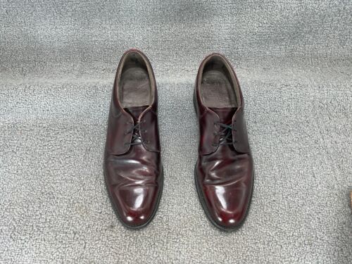 Vintage Goodyear Welted Oxfords Shoes Men's 12 D Burgundy Leather Made In USA - Picture 12 of 13