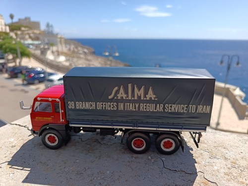Camion D'Epoca Vintage Truck Fiat 683 Saima Trasporti Die Cast Model 1/43 - Foto 10 di 15