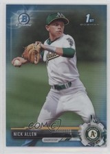 2017 Bowman Draft Chrome Sky Blue Refractor 382/399 Nick Allen #BDC-107 8k4