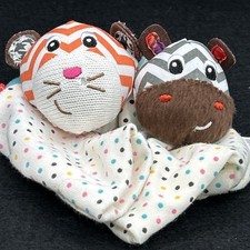 Infatino Baby Foot Rattles- Zebra & Tiger 0m+