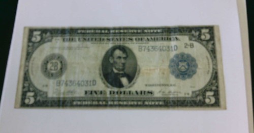 DECENT $20, $10, $5 SERIES 1914 US LARGE Size Blue Seal Federal Reserve Notes - Picture 3 of 9