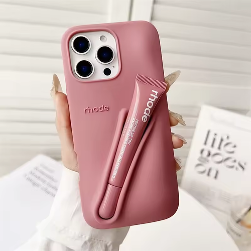 Rhode Phone Case iPhone 11 12 13 14 15 16 Pro Max Plus Lipstick Lip Gloss Holder - 第 24/25 張圖片