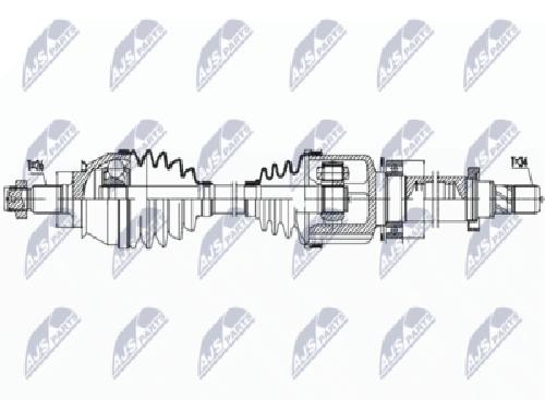 Original NTY Drive Shaft NPW-BM-158 For MINI