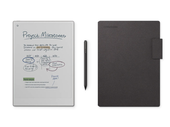reMarkable Paper Pro 11.8"w/Marker Plus & Mosaic Folio Basalt Certified Refurb