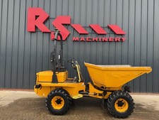 JCB 3T-2 ST y2021 826hrs 3 Ton Swivel Dumper Perkins Diesel Engine 3t £14200+VAT