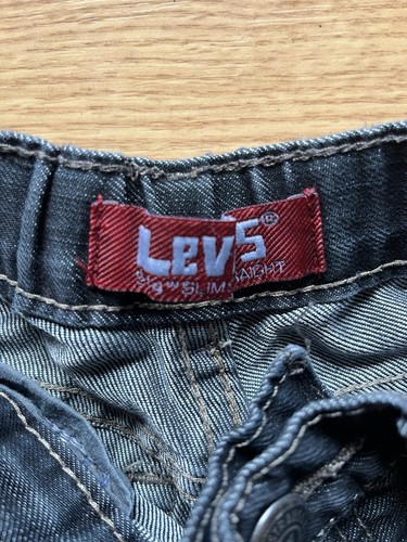 Boys LEVIS 514 Slim Straight Blue Denim Jeans Size 6R - Picture 3 of 10